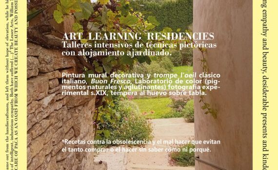 learning residencies. Residencia de formación artística en Asturias. Técnicas pictóricas antiguas.