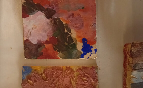 Lucia Vazquez. fresco painting lab at PACA.